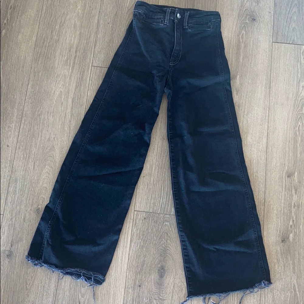 H&M women’s wide leg black jeans